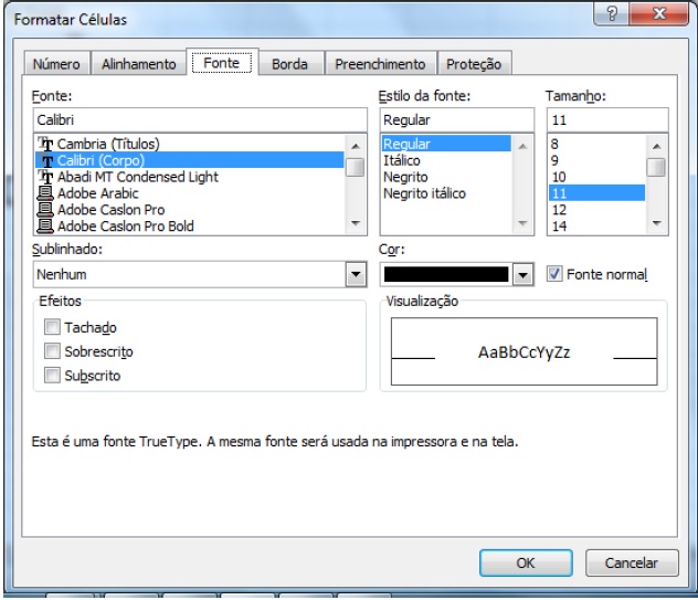 Formatação Formatação