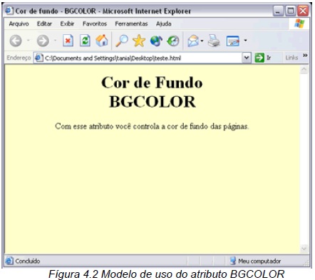 Cor de fundo