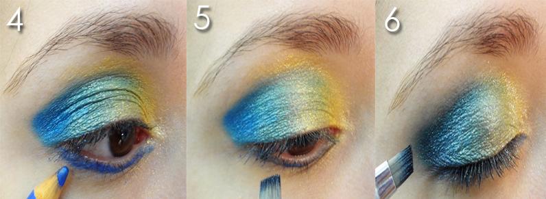 Make Azul + Dourado Passo 2 Make Azul + Dourado Passo 2