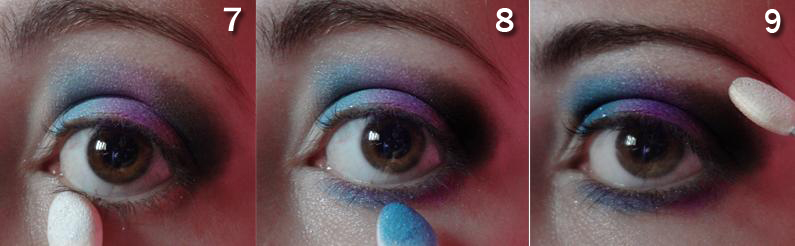 Maquiagem Azul e Roxa ? Passo 3 Maquiagem Azul e Roxa ? Passo 3