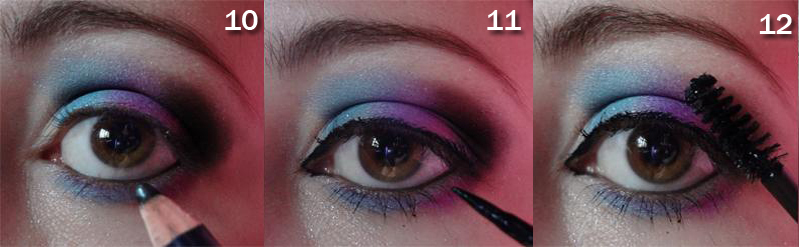 Maquiagem Azul e Roxa ? Passo 5 Maquiagem Azul e Roxa ? Passo 5