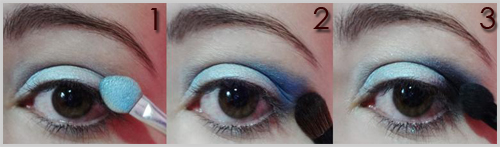 maquiagem azul - passo 1 maquiagem azul - passo 1