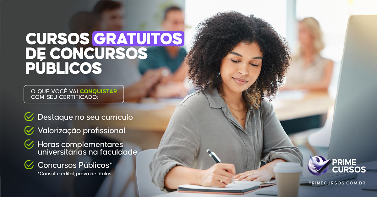 Cursos Gratuitos para Concurso Público