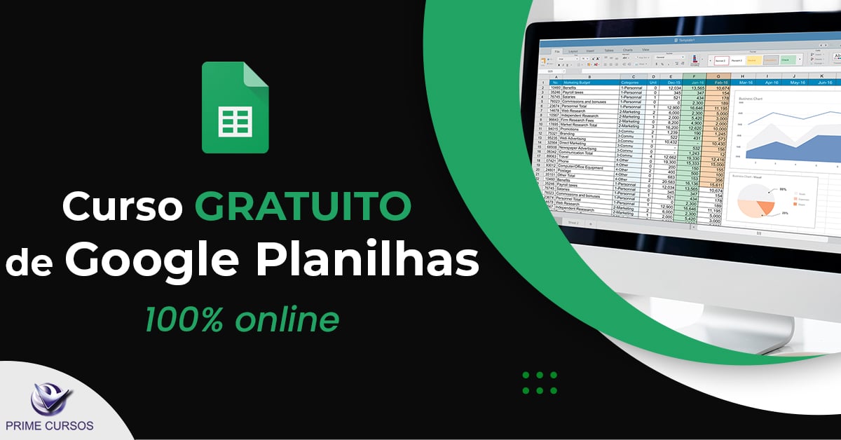 Curso Grátis de Google Planilhas - Domine a Ferramenta Logo Curso Grátis de Google Planilhas - Domine a Ferramenta Logo