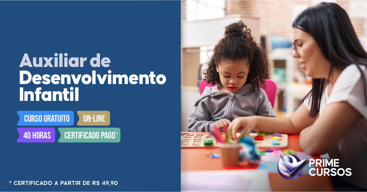 Curso de Auxiliar de Desenvolvimento Infantil