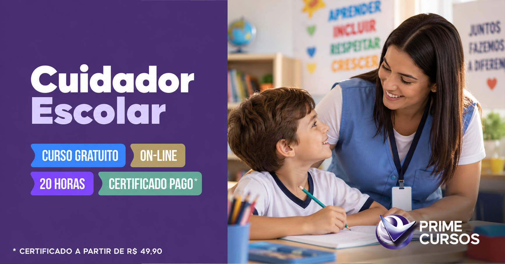 Curso de Cuidador Escolar