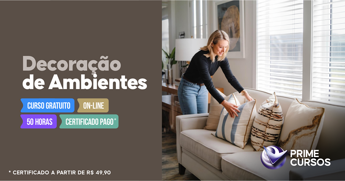 Curso de Decora&ccedil;&atilde;o de Ambientes