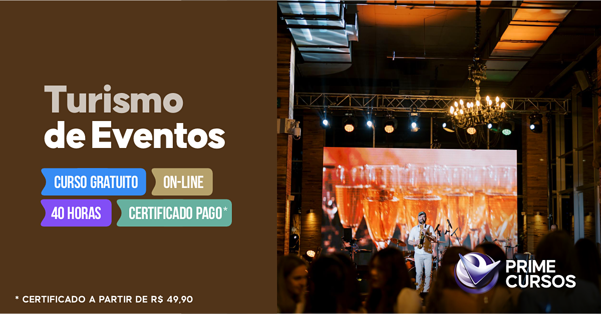 Curso grátis de Turismo de Eventos Curso de Turismo de Eventos