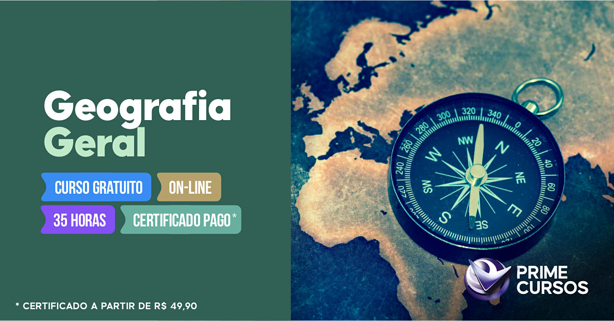 Curso Grátis de Geografia Geral Curso de Geografia Geral