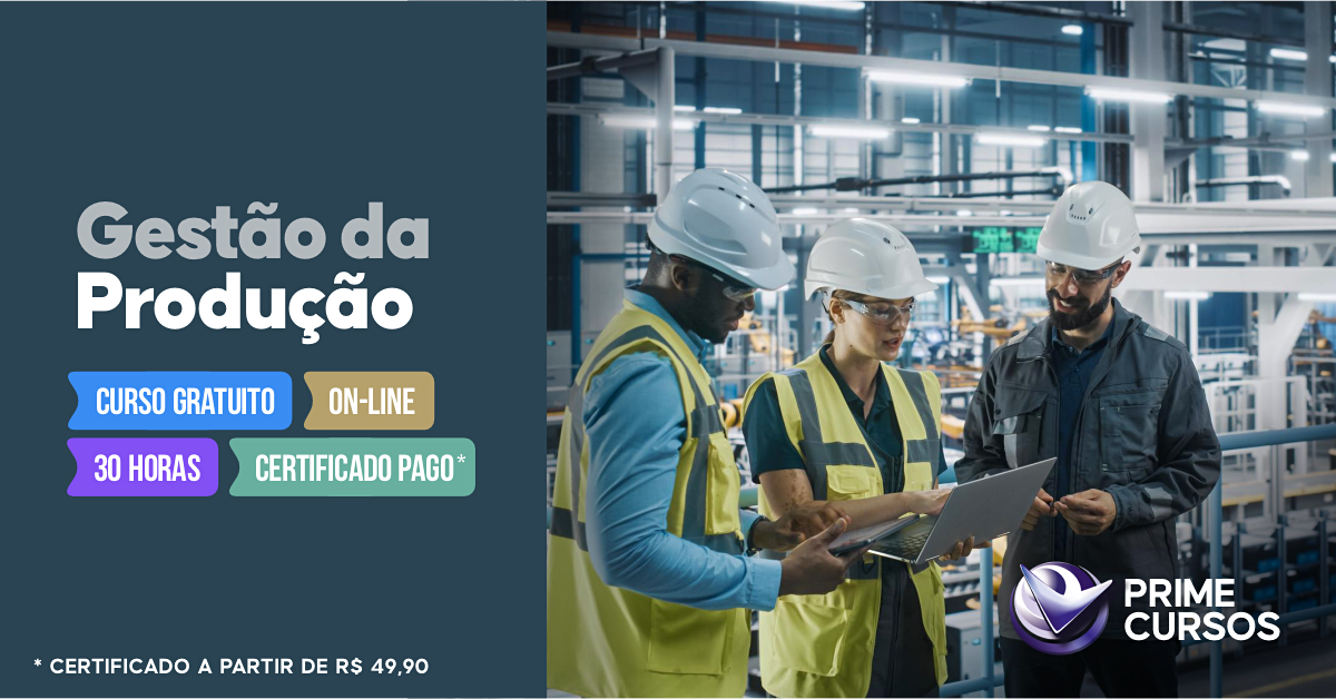 Curso de gest&atilde;o da produ&ccedil;&atilde;o