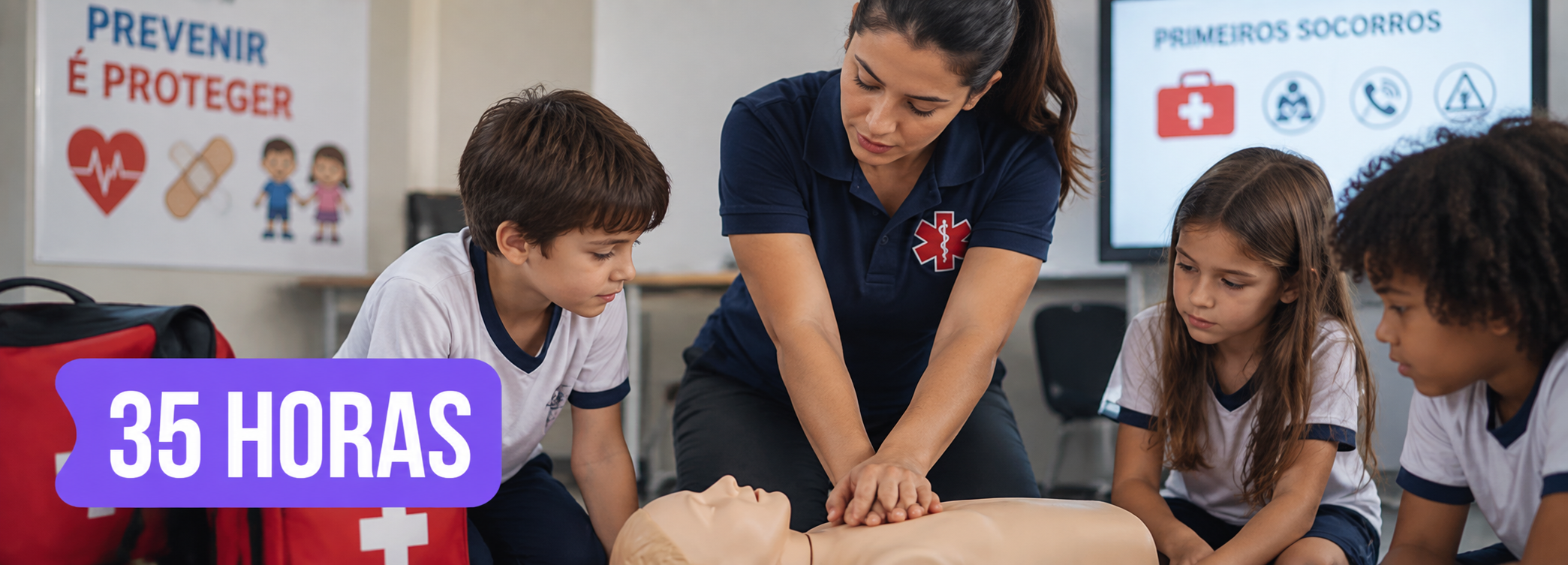 Curso de Lei Lucas - Primeiros Socorros e Preven��o de Acidentes na Inf�ncia