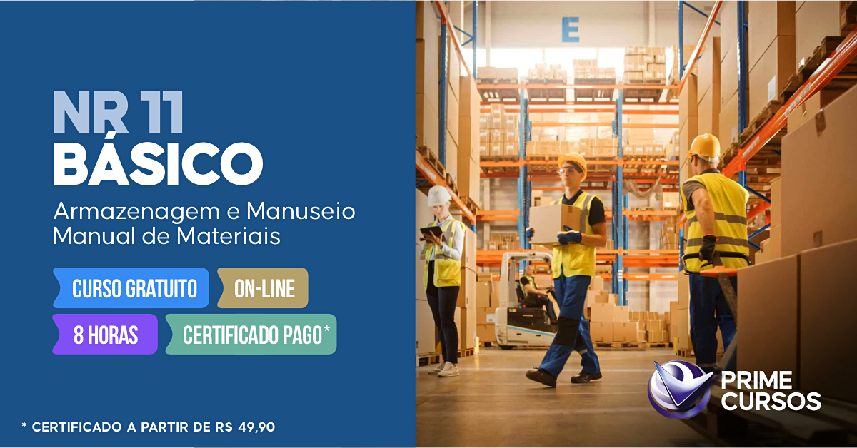 Curso de NR 11 Básico - Armazenagem e Manuseio Manual de Materiais