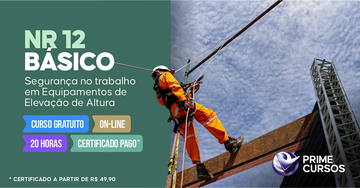 Curso de NR 12 Básico - Segurança no Trabalho em Equipamentos de Elevação de Altura