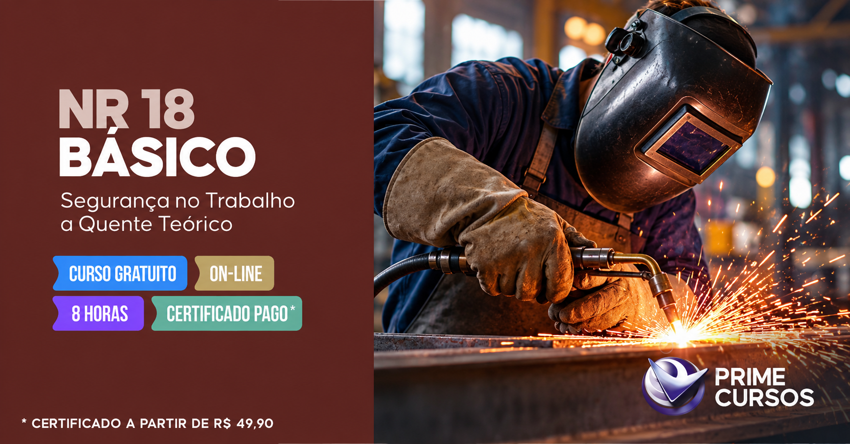 Curso grátis de NR 18 Básico - Segurança no Trabalho a Quente Teórico Curso de NR 18 Básico - Segurança no Trabalho a Quente Teórico