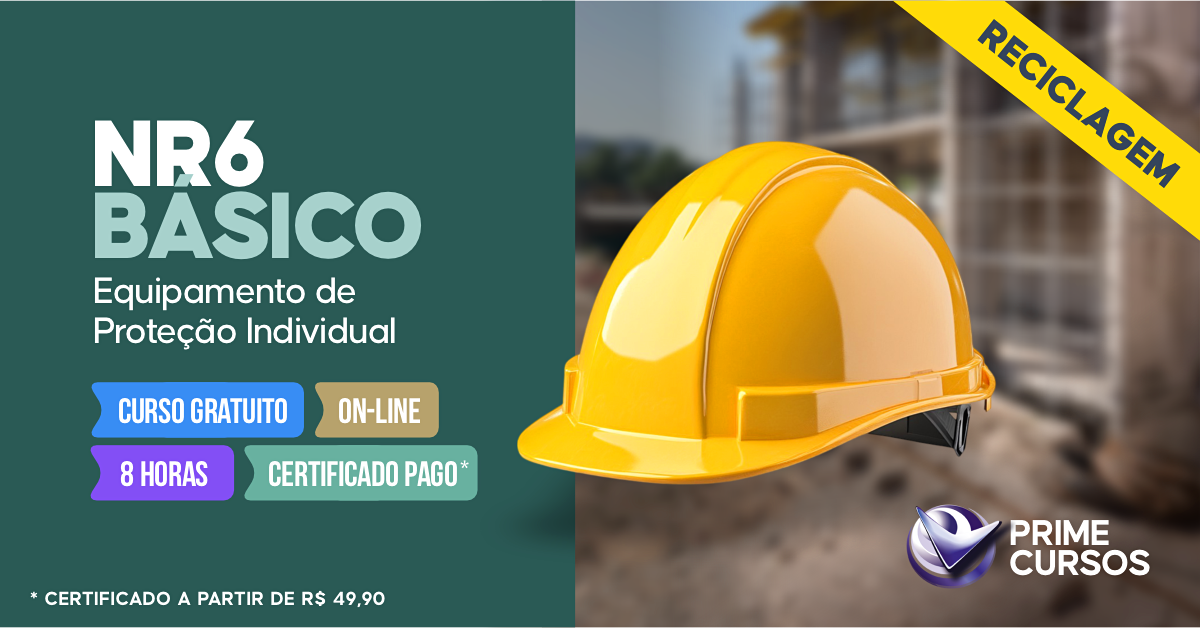 Curso grátis da norma NR 6 Básico - Equipamento de Proteção Individual (EPI) - 2015 Curso da norma NR 6 Básico - Equipamento de Proteção Individual (EPI) - 2015