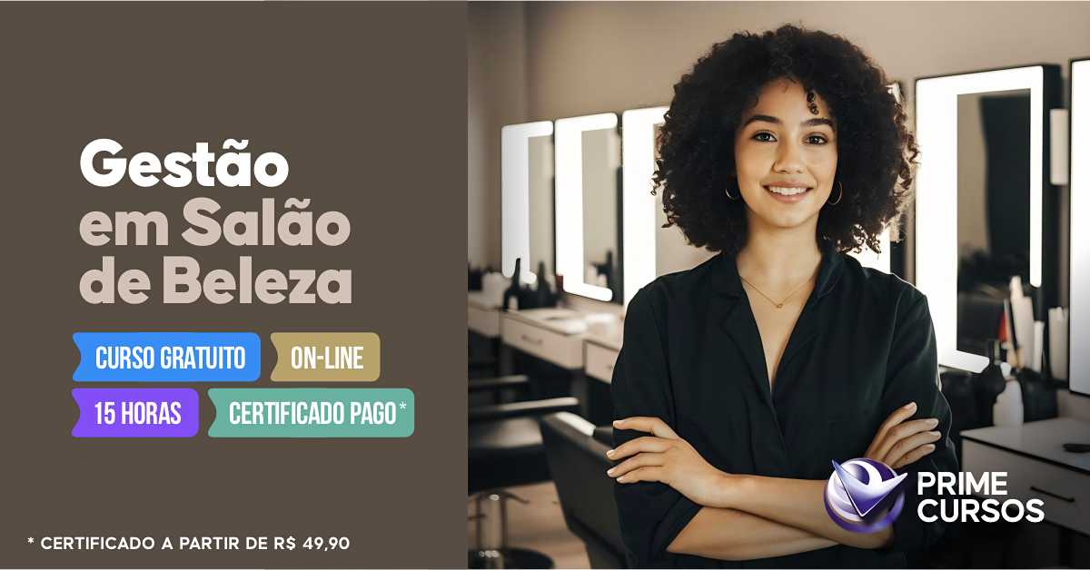 Curso de Gest&atilde;o em Sal&atilde;o de Beleza 