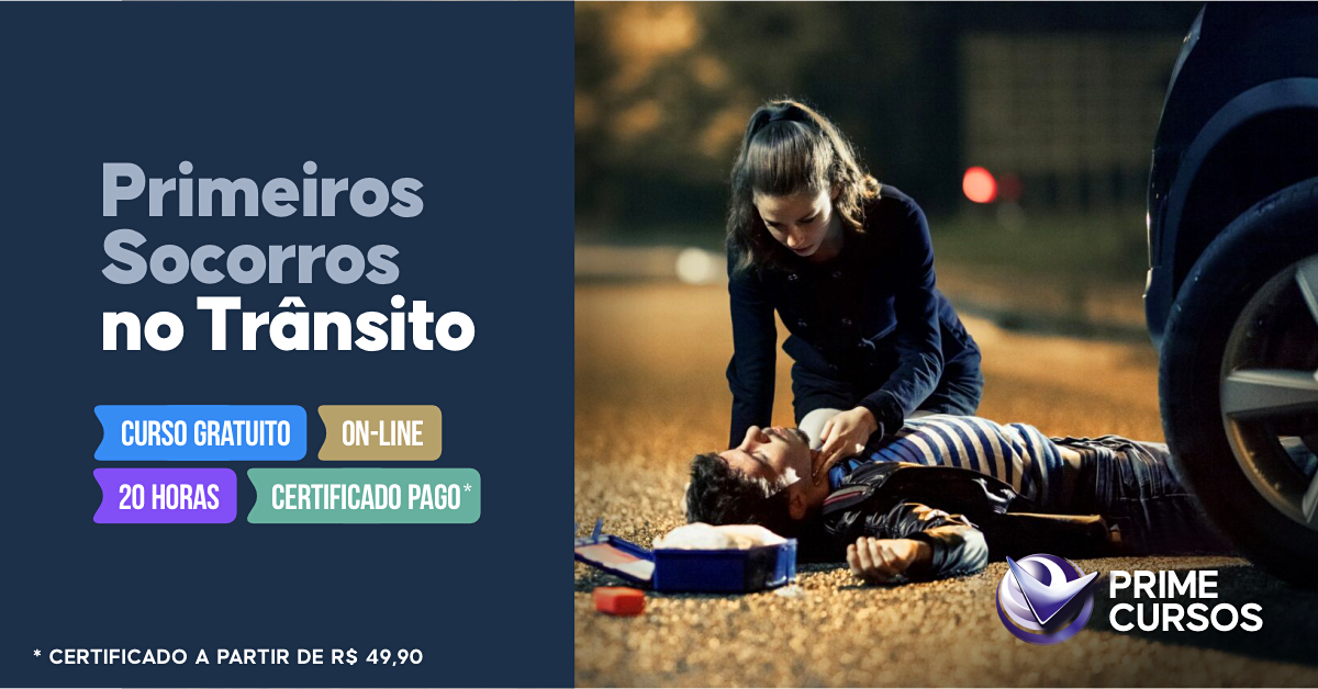 Curso grátis de Primeiros Socorros no Trânsito Curso de Primeiros Socorros no Trânsito Grátis