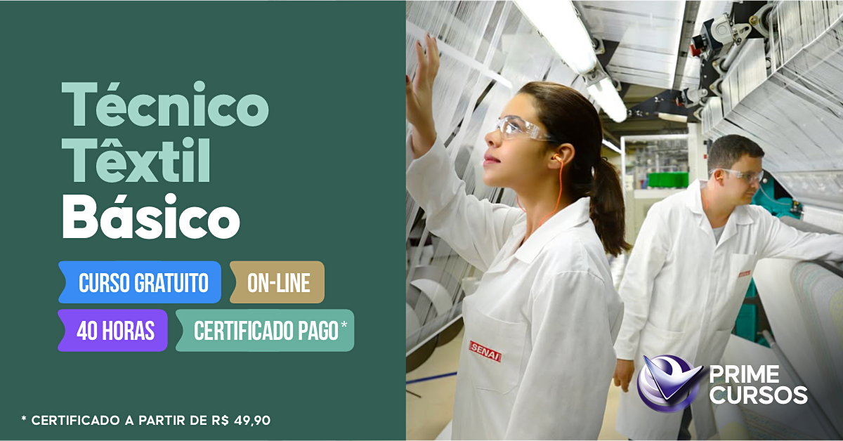 Curso de Técnico Têxtil Básico