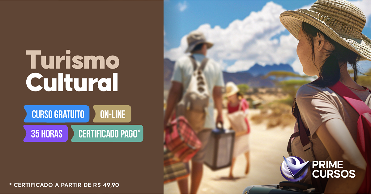 Curso grátis de Turismo Cultural Curso de Turismo Cultural