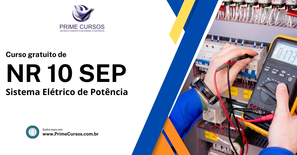 Curso Gratuito de NR 10 SEP - Sistema Elétrico de Potência Logo Curso Gratuito de NR 10 SEP - Sistema Elétrico de Potência Logo