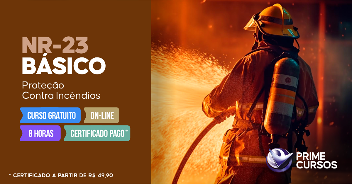Curso de NR 23 B&aacute;sico - Prote&ccedil;&atilde;o Contra Inc&ecirc;ndios