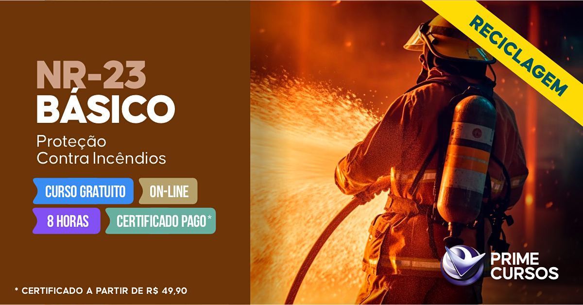 Curso de Reciclagem de NR 23 - Prote&ccedil;&atilde;o Contra Inc&ecirc;ndios