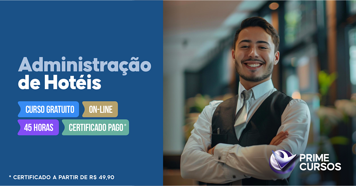 Curso grátis de Administração de Hotéis Curso de Administração de Hotéis