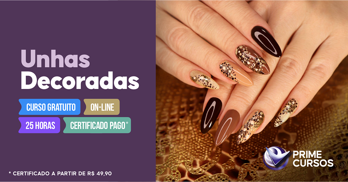 Curso Grátis de Unhas Decoradas Curso de Unhas Decoradas
