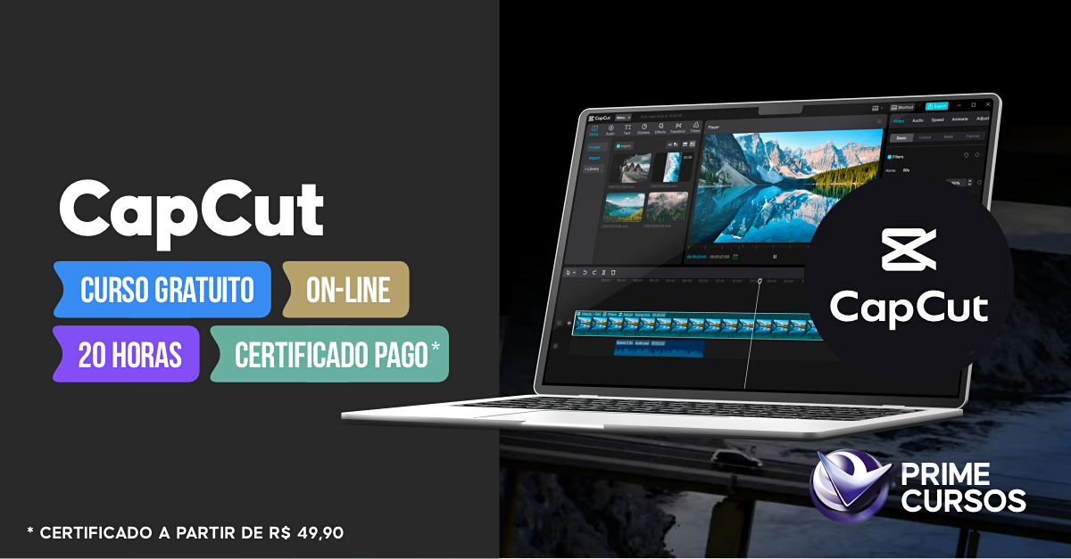 Curso Grátis de CapCut PC Curso de CapCut PC