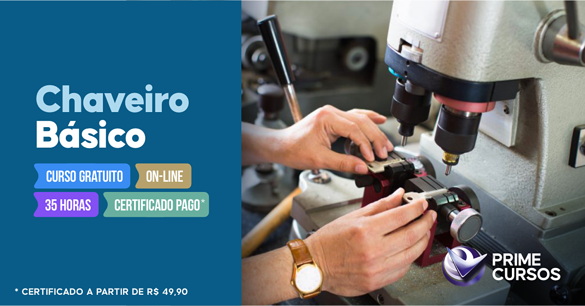 Curso Grátis de Chaveiro Básico Curso de Chaveiro Básico