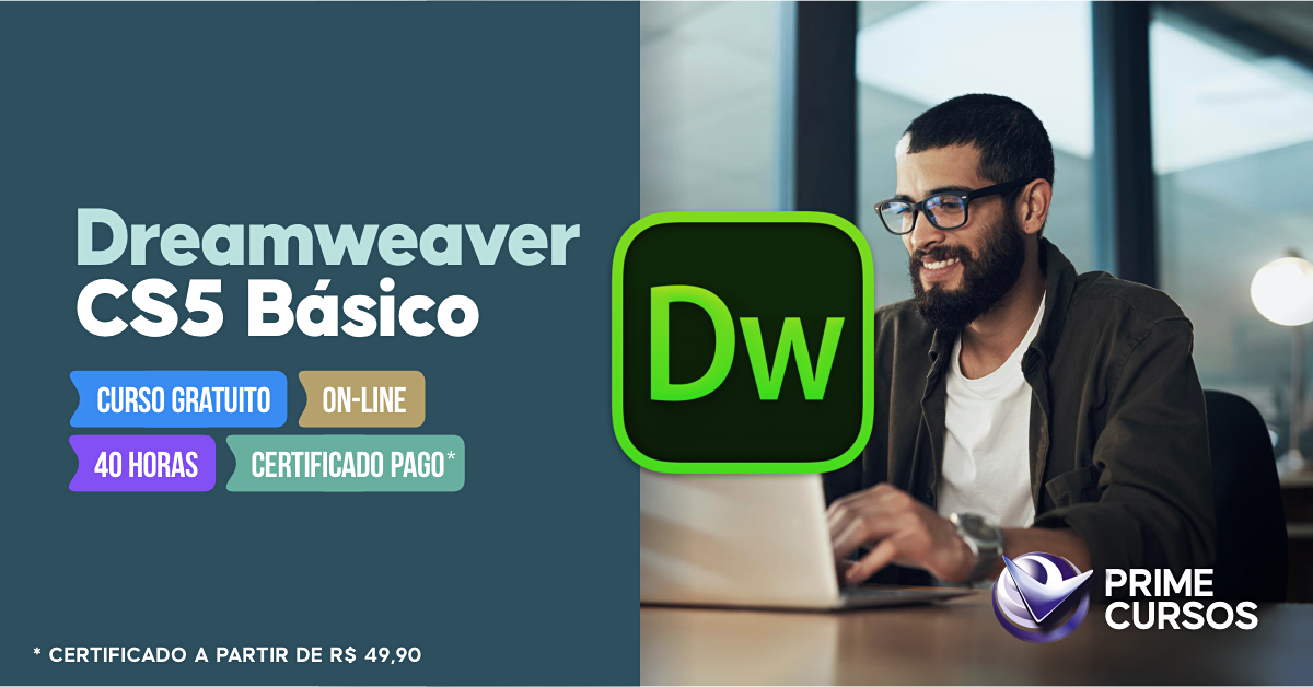 Curso Grátis de DreamWeaver CS5 Básico Curso de DreamWeaver CS5 Básico