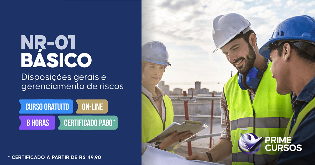 Curso de NR 1 - Disposi&ccedil;&otilde;es Gerais e Gerenciamento de Riscos Ocupacionais