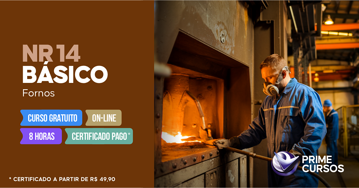 Curso grátis de NR 14 Básico - Fornos Curso de NR 14 Básico - Fornos