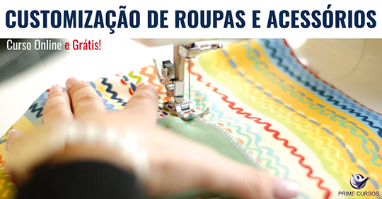 Curso Grátis de Customização de Roupas e Acessórios