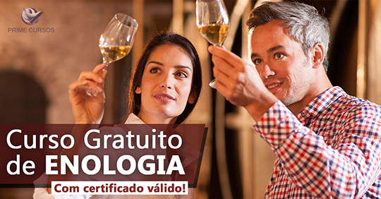 Curso grátis de Enologia