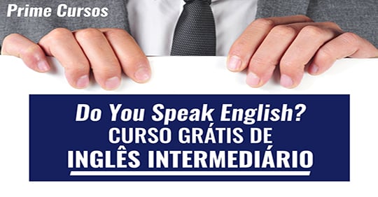 Curso grátis de Inglês intermediário