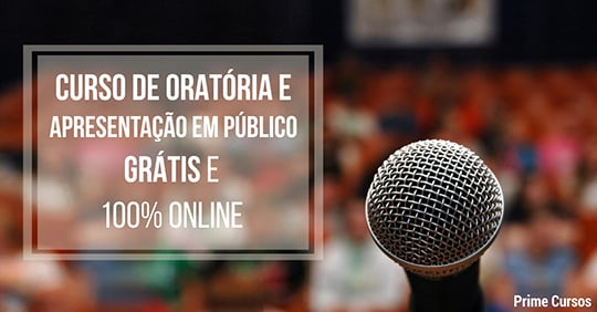 Curso Grátis de Oratória e Apresentação em Público