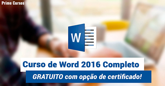 Curso grátis de Word 2016 Completo