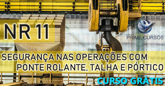 Curso de NR 11 Básico - Segurança nas Operações com Ponte Rolante, Talha e Pórtico