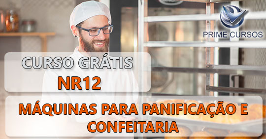 Curso de NR 12 Básico - Segurança no Trabalho em Máquinas para Panificação e Confeitaria