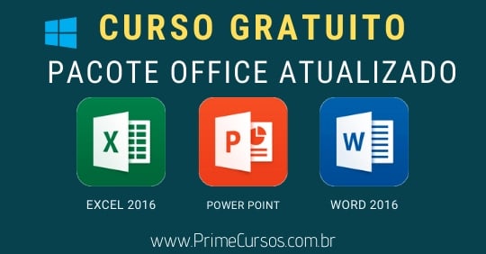 imagem descritiva sobre o curso de pacote office da prime cursos para horas complementares