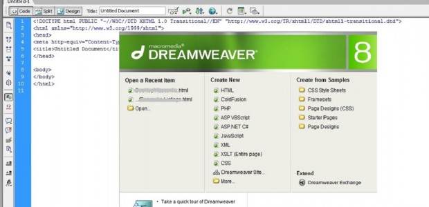 dreamweaver websites