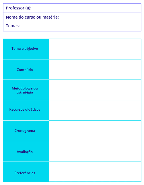 Modelo De Plano De Aula Prime Cursos