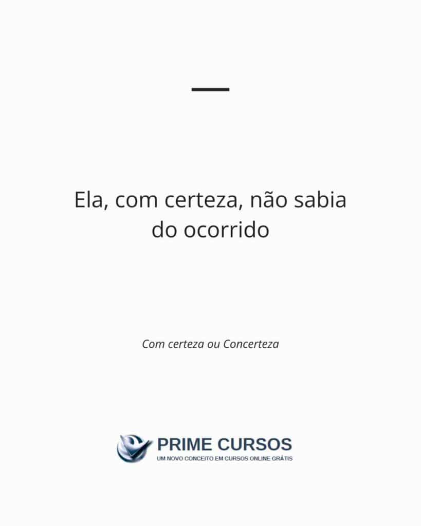 frase com certeza ocorrido canva