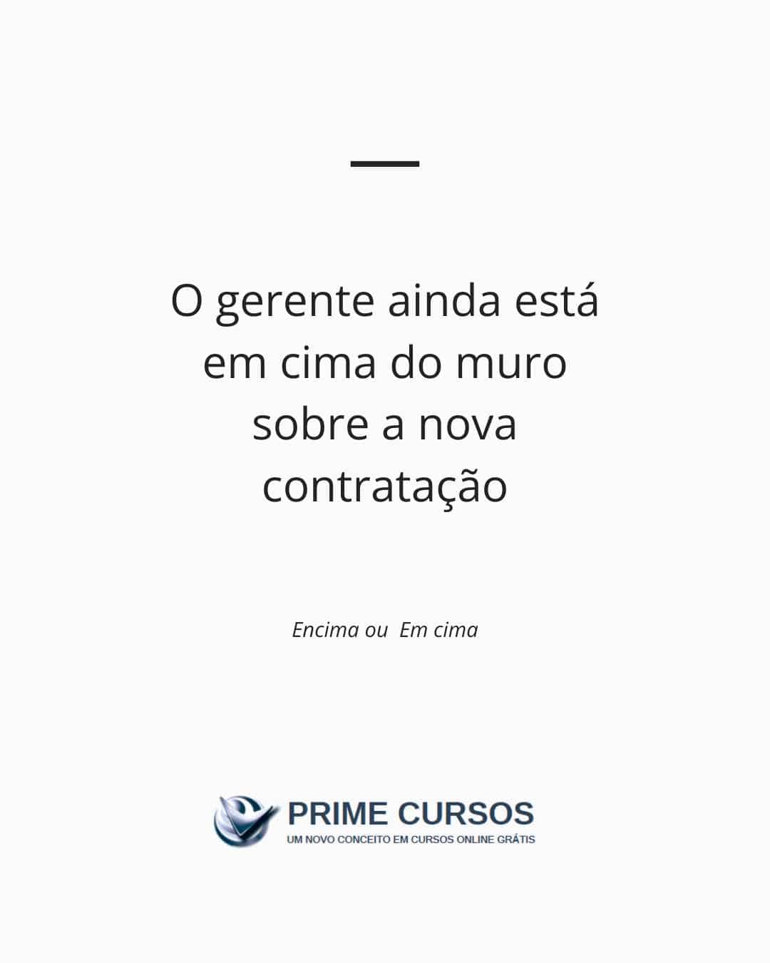 frase gerente em cima muro canva