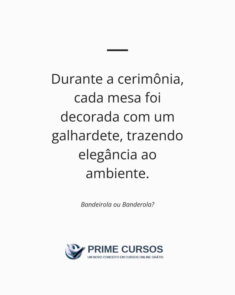 frase cerimonia galhardete canva