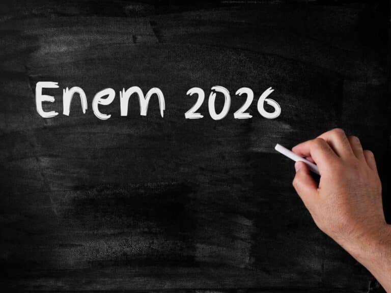 lousa escrito "Enem 2026"