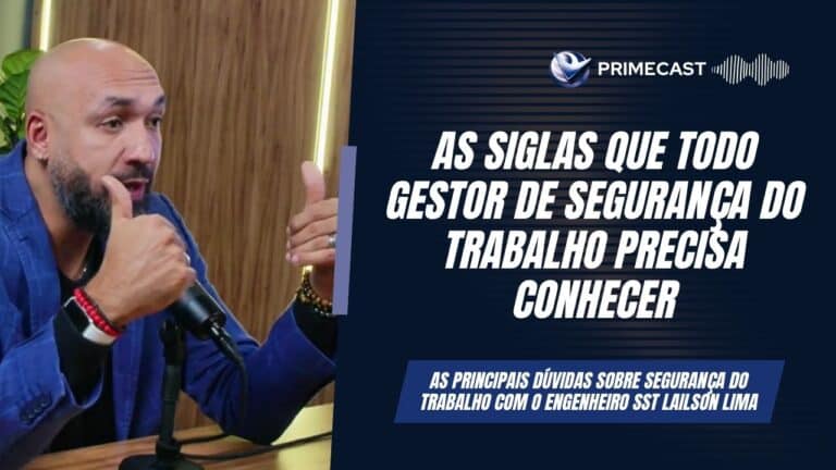 Lailson Lima sendo entrevistado para o Primecast Normas regulamentadoras e segurança no trabalho.
