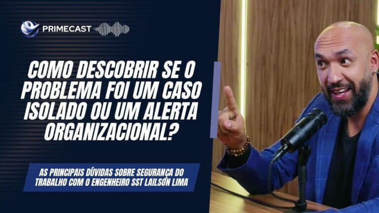 Lailson Lima sendo entrevistado para o Primecast Normas regulamentadoras e segurança no trabalho.